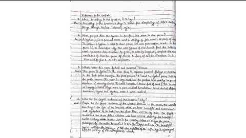 Class 12 English Part 2 Literature Unit 2  A Day poem all exercise #class12 #English  #Aday