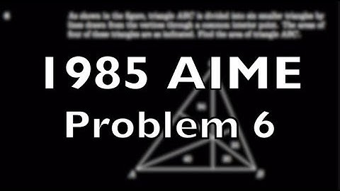 1985 AIME Problem 6 - Solution + Motivation