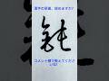 草書の一文字 - この漢字、読めますか？コメントで教えてね 554｜Cursive Calligraphy #shodo #calligraphy #art #书法 #서예 #書道 #書法