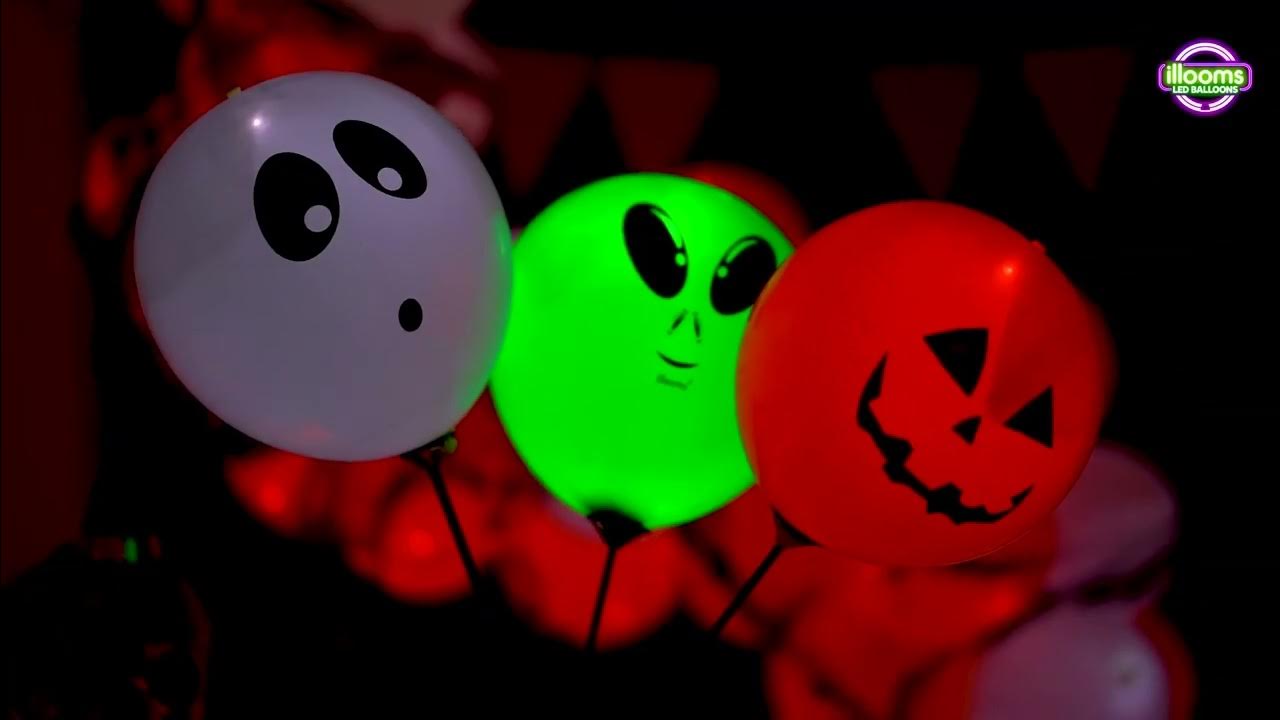 How to light up Halloween with illooms LED balloons YouTube