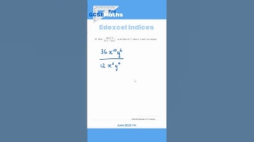 Most Common Edexcel Indices Exam Questions #gcsemaths #maths #indices #indexlaws #negativeindices