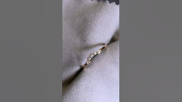 Bezel stacking ring #jewelry #stackingring #ring #diamond #gold