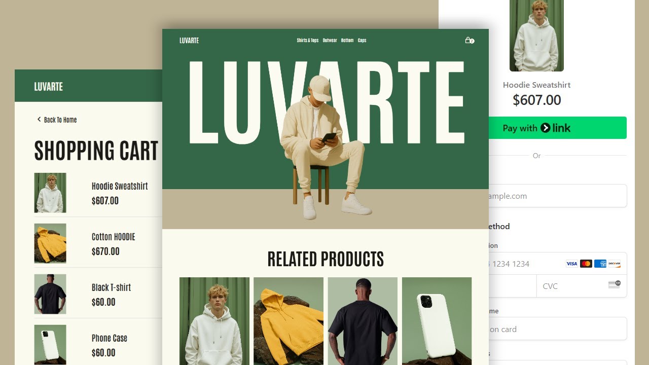 Ecommerce Store Website Using HTML CSS JavaScript & NodeJS And Stripe ...