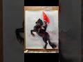 Day 190 | Acrylic Painting — Soldier &amp; National Flag