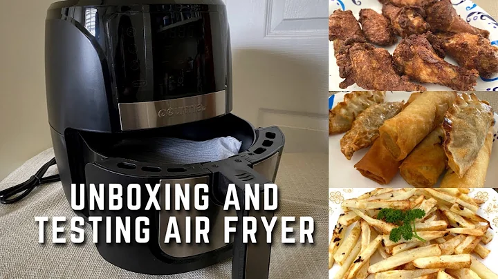 UNBOXING AND TESTING OUT AIR FRYER | Costco's Gourmia Air Fryer