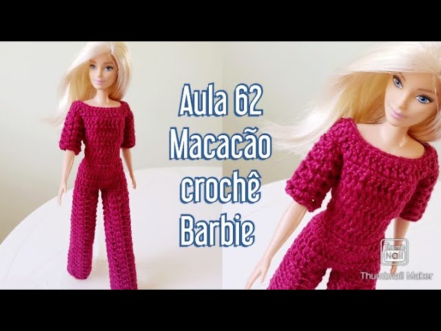 Roupa de boneca em crochet #barbie #doll #clothes