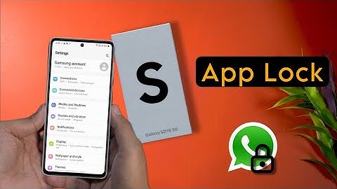 Samsung Galaxy S21 FE - How to Set App Lock | Samsung S21 FE 5G App Lock Kaise Lagaye