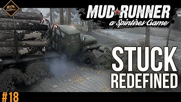 A whole new level of stuck in Spintires: Mudrunner Multiplayer Co-op gameplay #18