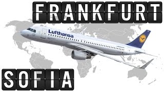 A319 Cockpit Flight Timelapse from FRANKFURT to SOFIA (SOF) 1500km