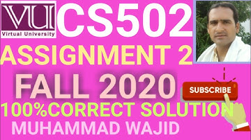 cs502 assignment 2 solution fall 2020
