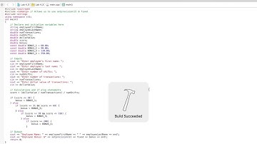 C++ Programs to Accompany Programming Logic and Design 8th Edition Lab 4-3