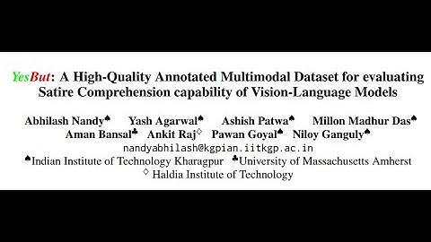 AI-Generated Podcast ponders "YesBut: A Multimodal Dataset for evaluating Satire Comprehension"