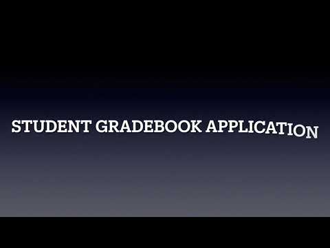 Java Programming Demo: Student Gradebook Application