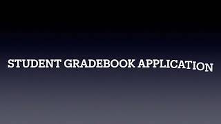 Famous Java Programming Demo: Student Gradebook Application Profile
