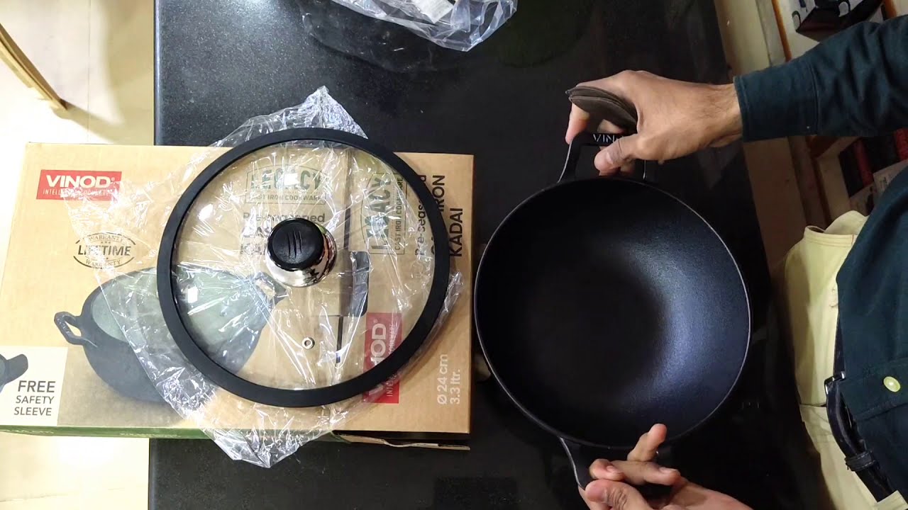 Vinod cast iron Kadai unboxing cast iron cookware review cast iron cast iron uses