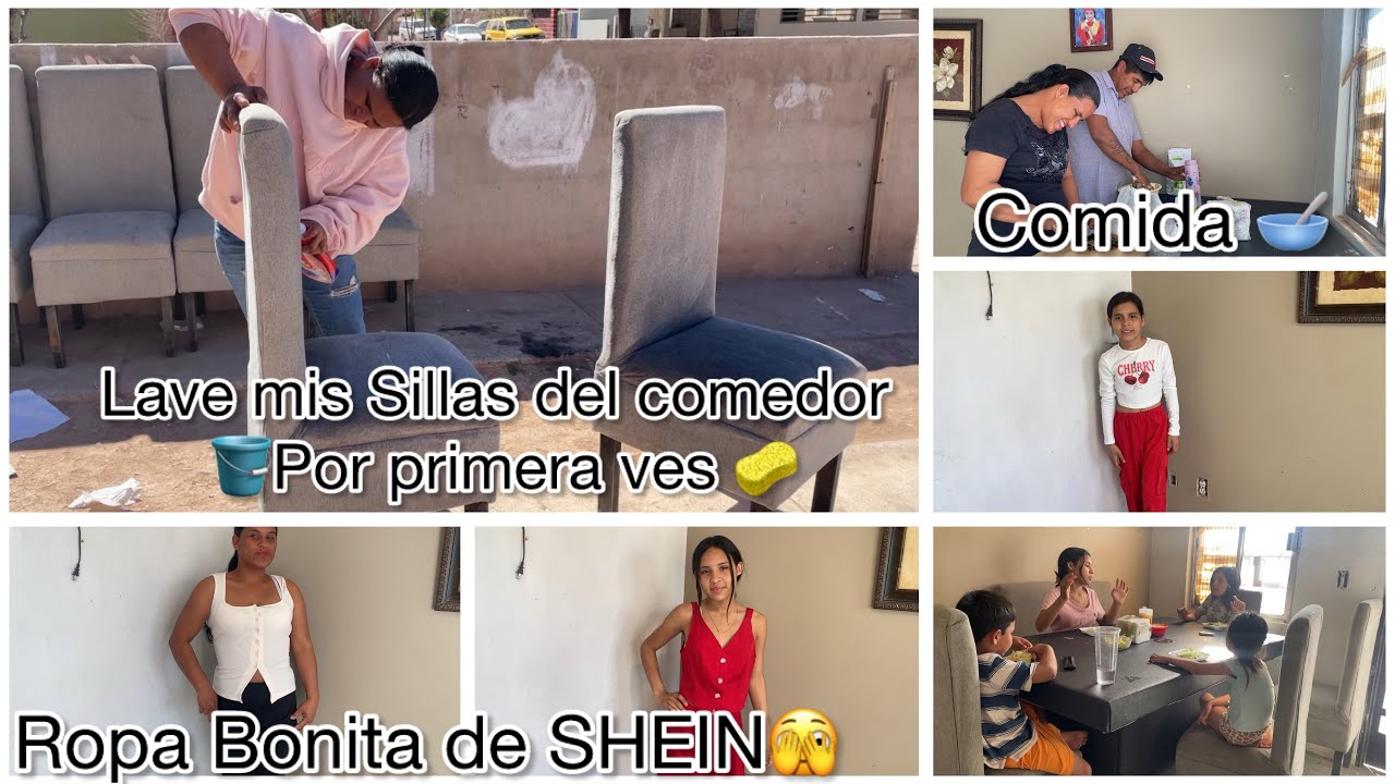 Lave las sillas del comedor 🧽Ropa Bonita en SHEIN 🫣preparamos comida en familia 🥣
