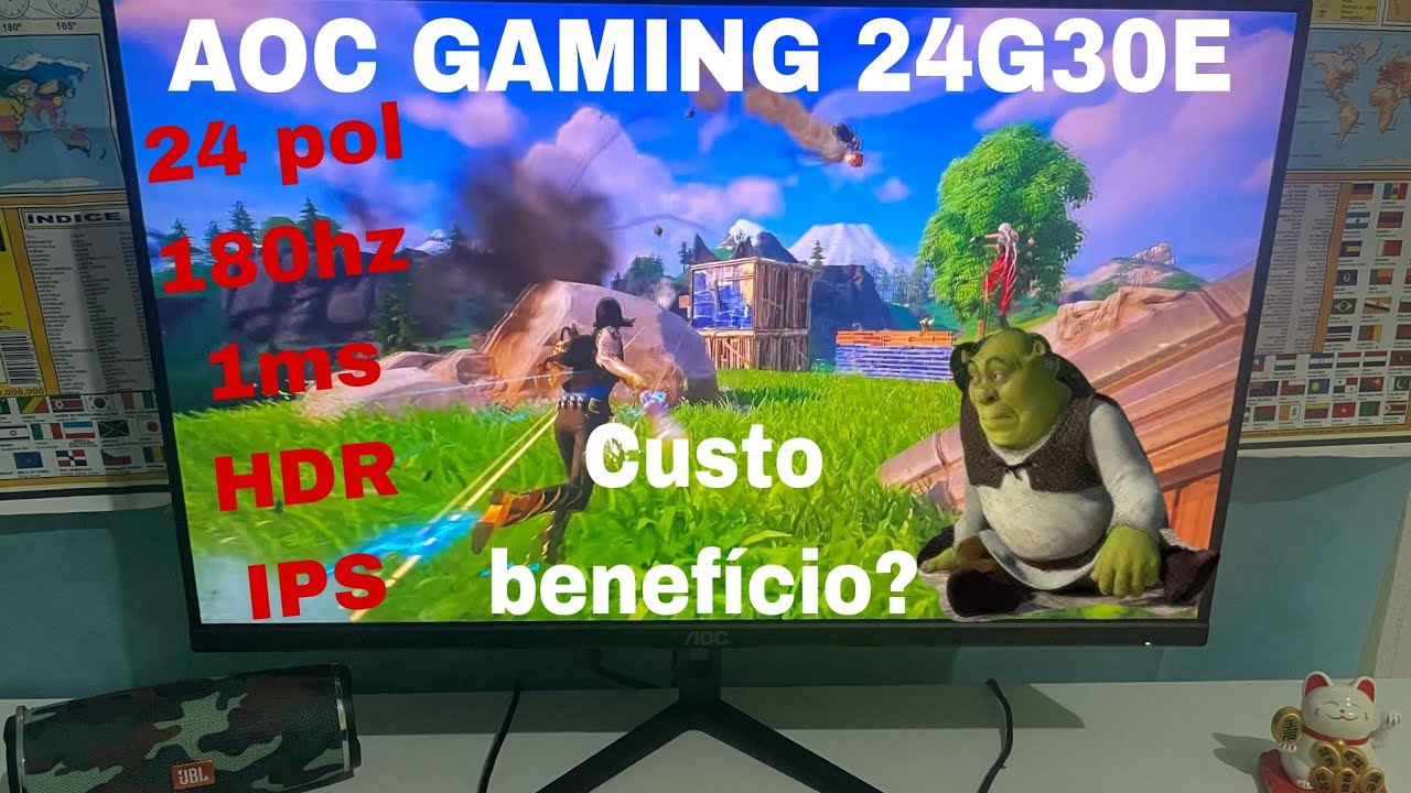 Review do Novo Monitor AOC GAMING  24'p FHD 180hz IPS Custo Benefício (LANÇAMENTO 2025)