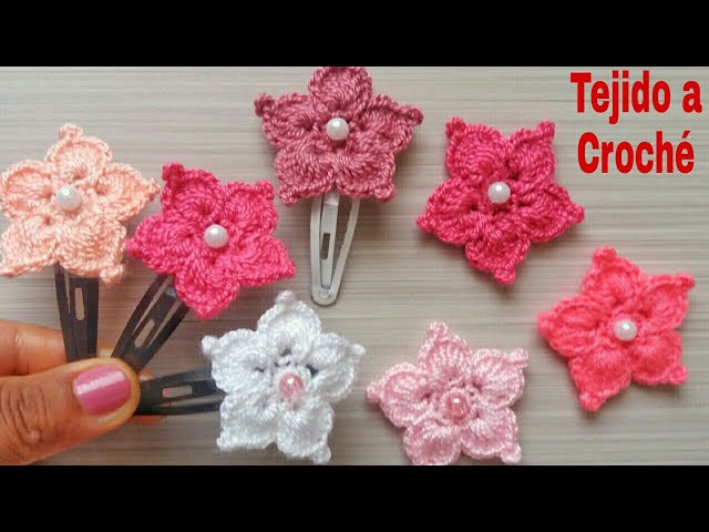 Broches con rosas de ganchillo, prendedor flores crochet,prendedor