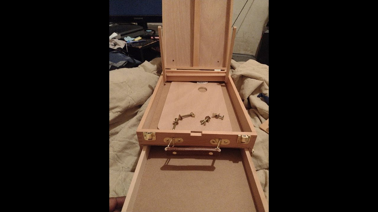 Kuyal Art Supplies Box Easel Sketch Box Painting Storage BoxAdjustable