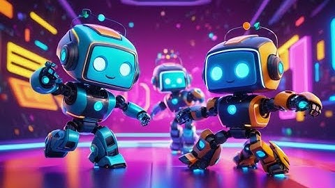 Six Little Robots Beep and Bounce | Fun Robot Song for Kids | Nursery Rhymes and Learning