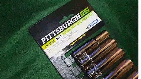 Pittsburgh 3/8 Inch 10pc Deep Wall Socket Set Review
