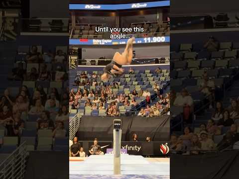 4 inches wide… 🤯 (Skye Blakely) #gymnastics #gymnast #beam #balancebeam #olympics #olympic #sports