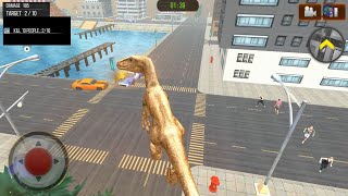 Dinosaur Simulation 2019  - Dino City Attack Games #1 - Android Gameplay screenshot 4