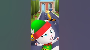 Best Funny Fails Talking Tom Gold Run ElF Angela Android IOS Gameplay #shorts #shortfeed #talkingtom