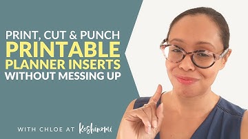 How to print, cut and hole punch A5 planner inserts, without messing up - Printable Planner Tips