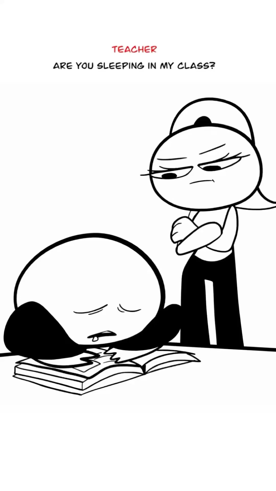 Are You Sleeping In My Class? ? (Animation Meme) #shorts