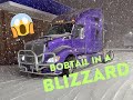 BOBTAIL IN A BLIZZARD!!! | Maybe Not A Smart Move... | BUSTED AIR LINES FROM SNOW | 13 SPEED KW T680