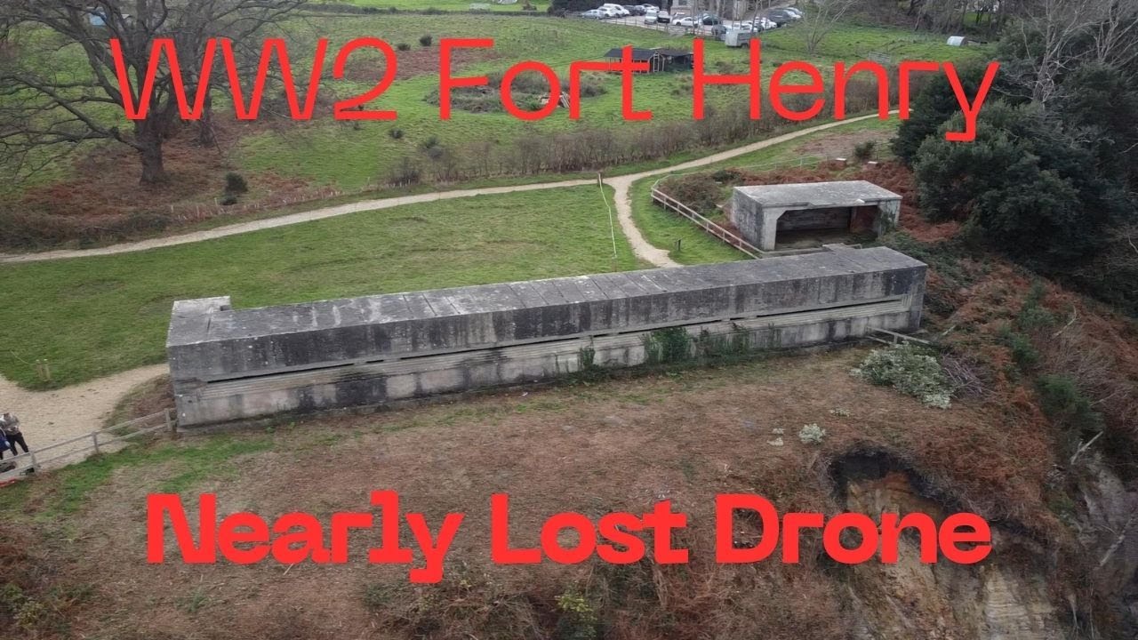 Dangerous Drone Flight Over Sea Fort Henry & Old Harry's Rocks