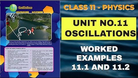 XI Physics | Worked Examples | Chapter No.11 Oscillations