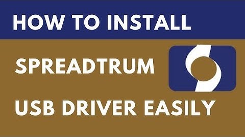 How to install Spreadtrum USB driver on PC