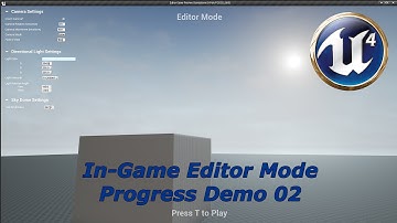 Unreal Engine 4 In-Game Level Editor Progress 02 - DevinLevelDesign