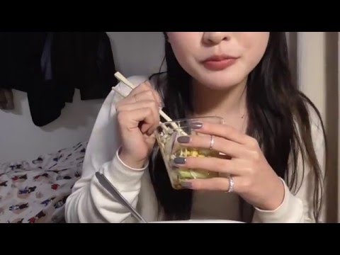 【ASMR】　咀嚼音　ささやき声　牛丼