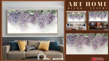 BST TRANH TREO TƯỜNG KHUNG HỢP KIM TITAN - TRANG TRÍ PHONG KHÁCH - CHỦ ĐỀ HOA 3D - KHỔ LỚN