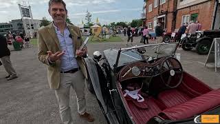 MG100 Centenary at Brooklands. John Mayhead and his 1946 MG TC Ex Goldie Gardner.