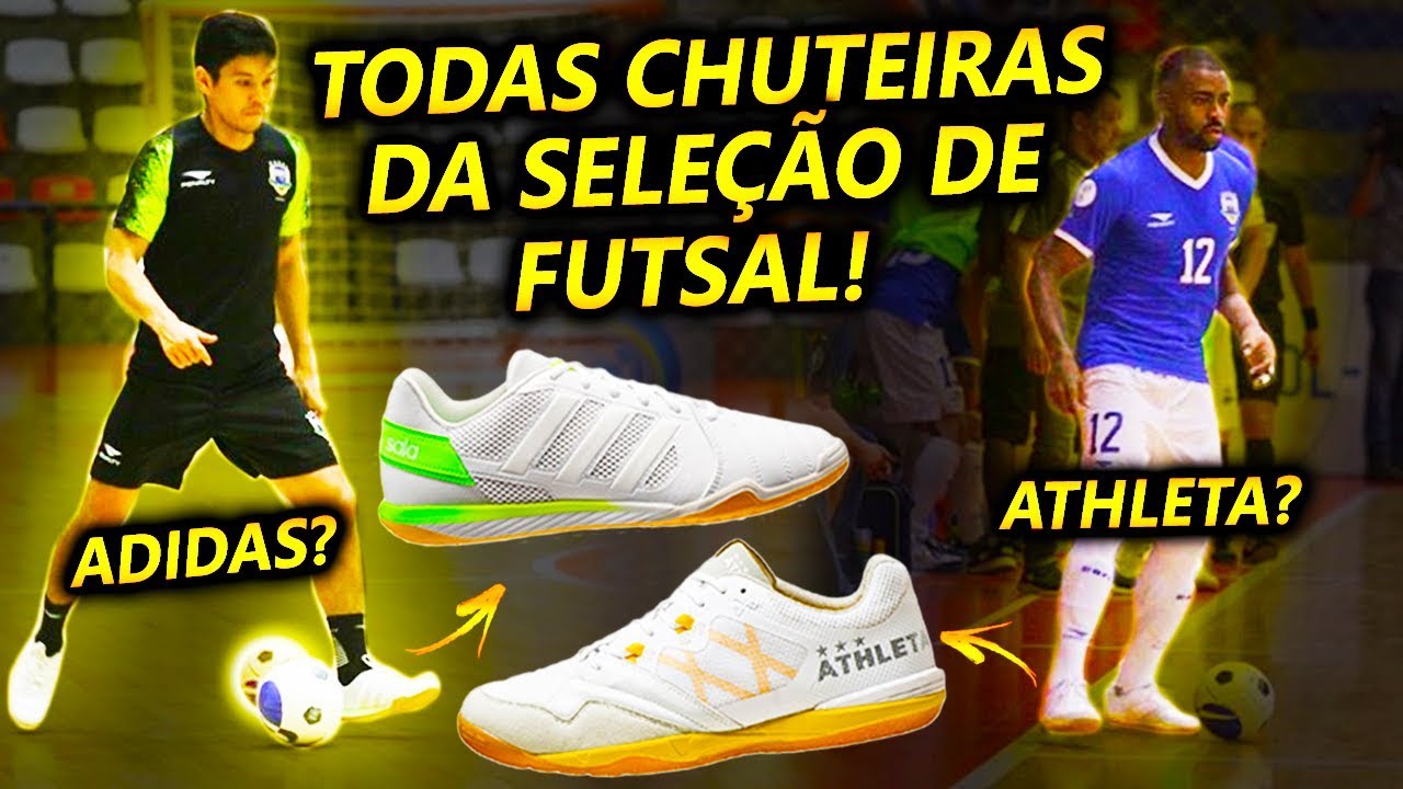 tenis dos jogadores de futsal