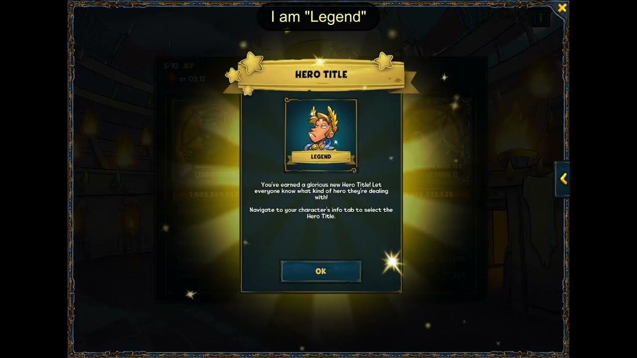 Shakes & Fidget - I am "Legend" - World First