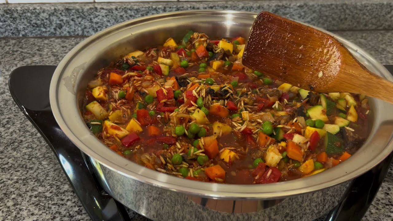 Блюда, которые можно быстро приготовить и запечь: рис и овощи (с дополнительным бонусом в виде об...