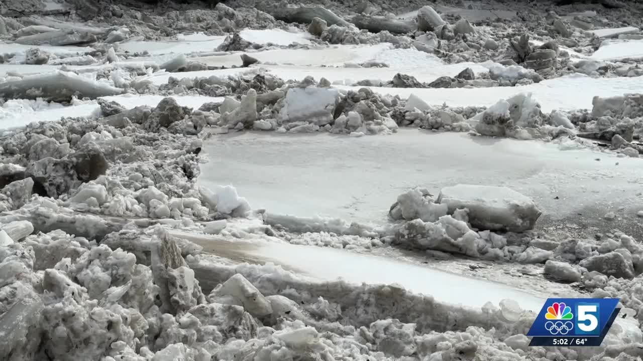 Mad River ice jam still stuck in Moretown