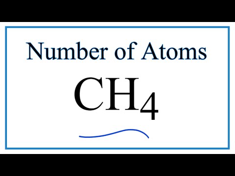 How to Find the Number of Atoms in CH4     (Methane)