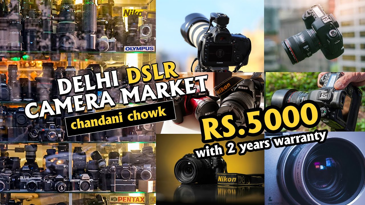 DSLR Camera Chandani Chowk 5000₹ Delhi Market  ✅ Cheapest Camera Market 🔥 DSLR only in ₹5000 #dslr