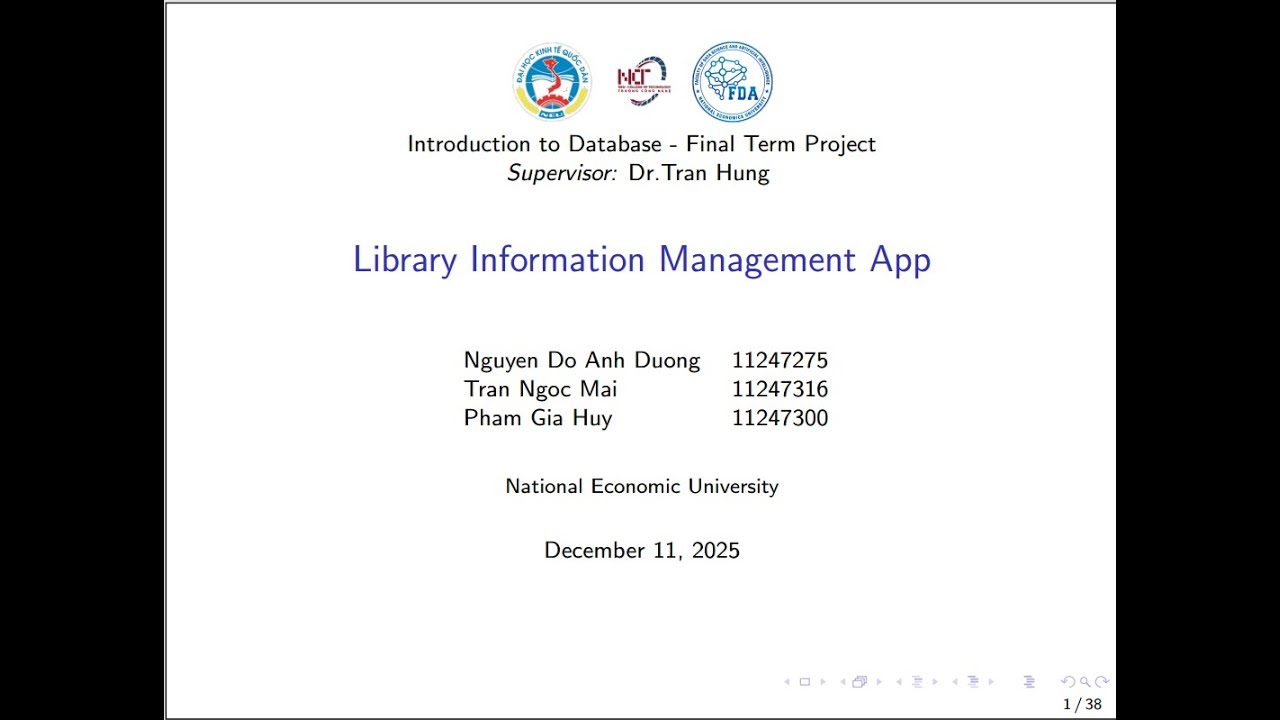 The LIM app - database final term project - YouTube