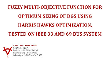 FUZZY MULTI-OBJECTIVE FUNCTION FOR OPTIMUM SIZING OF DGS USING HARRIS HAWKS OPTIMIZATION