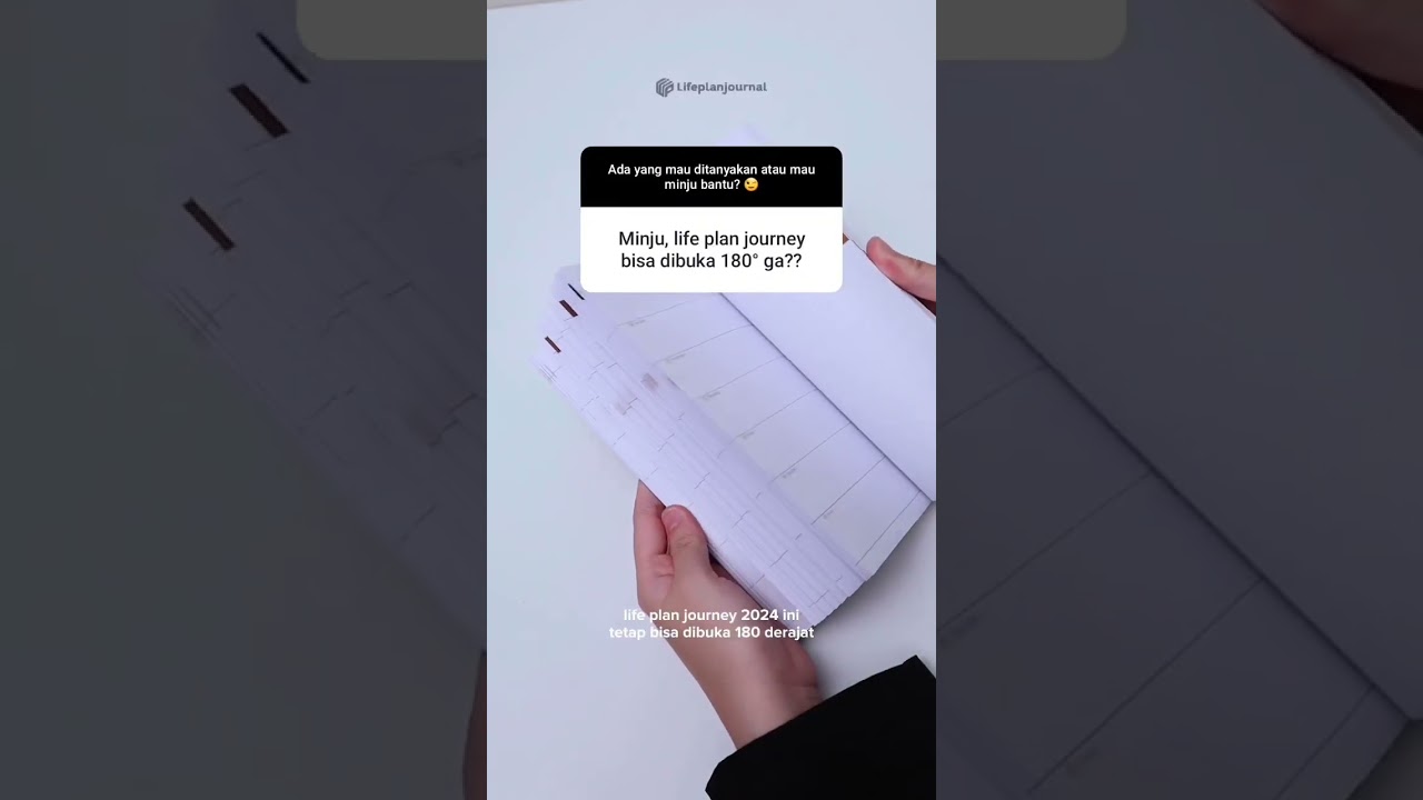 life plan journey planner 2024 can be popened 180° flat lays 💙😉