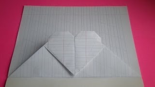 оригами идеи для личного дневника(лд) #3: сердечко с кармашком / origami heart with a pocket