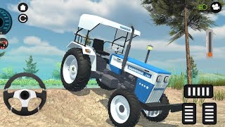 Swaraj 744 DI vs Overloaded Trolley Challenge 😱 Extreme Offroad Tractor Driving Gameplay screenshot 4