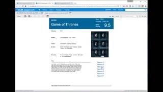 Jaspersoft WebService Datasource - Movies/Tv Series Sample